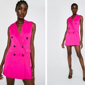 BNWT Nasty Gal Tailored Waistcoat Mini Dresss sz 2